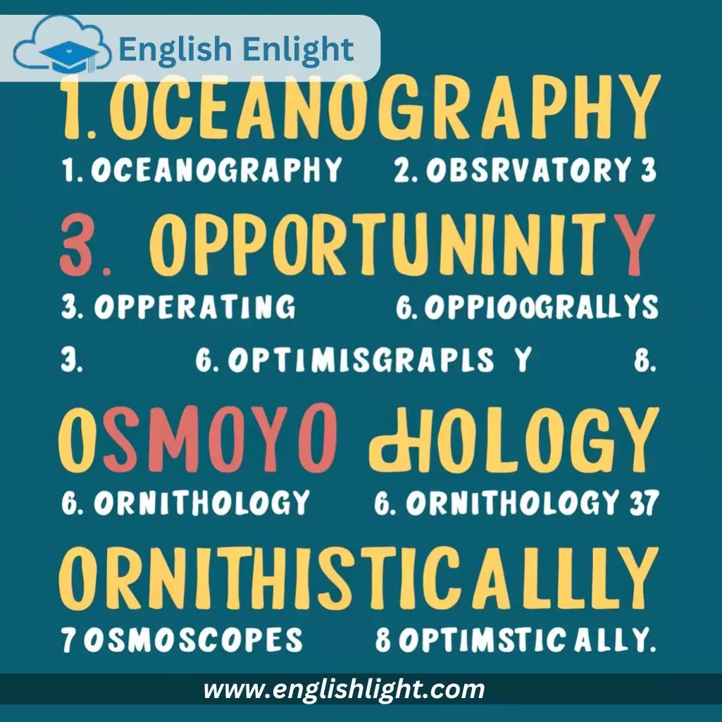 Eight Letter Words Starting with O and Ending with O