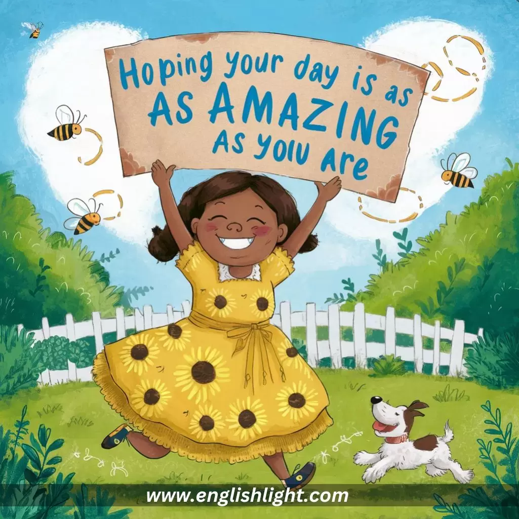 Hoping Your Day Is as Amazing as You Are