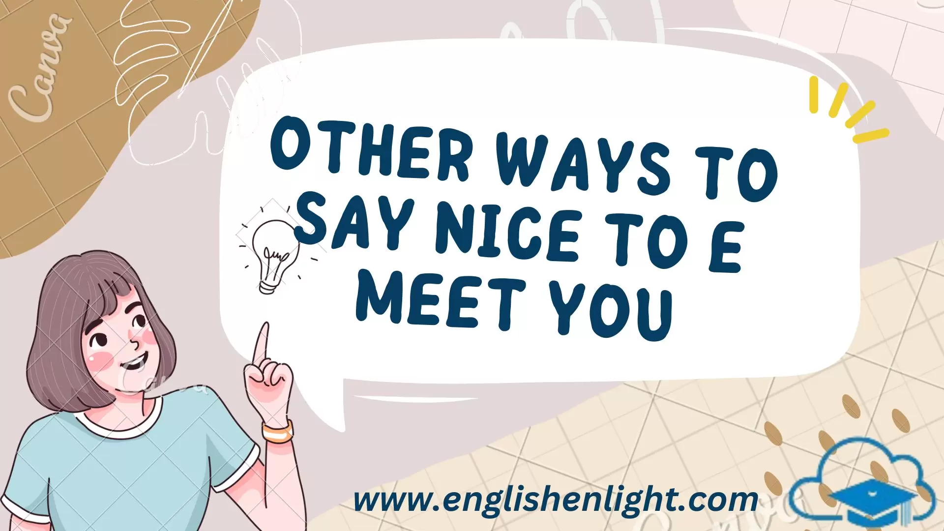 Other ways to say nice to e meet you